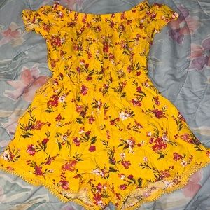 Floral Off-Shoulder Romper